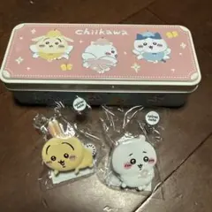 ちいかわのクリップと缶セット