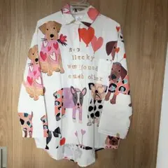 犬柄 シャツ