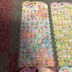 アニマルシール　ぷっくりシール　シール　4枚セット