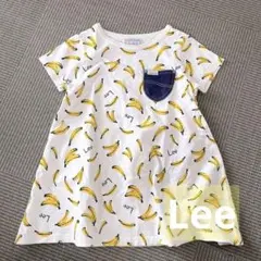 キッズ　Lee バナナ　Tシャツ　女の子　110㎝　総柄