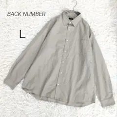 バックナンバー シャツ 長袖 胸ポケット 無地 羽織り オフィス カジュアル