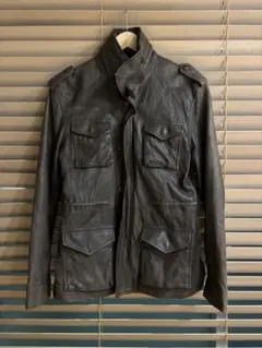 マルジェラ　レザー　ブルゾン