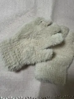 フリース 指なし手袋 グレー フリーサイズ