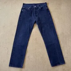 90s リーバイス 後染め ブラック 501 w33 L30 黒　先染め