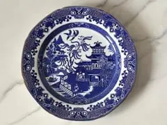 ヴィンテージburleighバーレイwillowブルーウィロー 26.5cm1枚のサムネイル