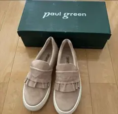 お値下げ　 paul green フリル付きスリッポン スニーカー　 ピンク