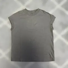 MUJI 無印良品 フレンチスリーブ Tシャツ グレー Mサイズのサムネイル