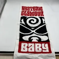 ヒステリックミニ フェイスタオル BABY ロゴ 白 未開封 新品 タグ付