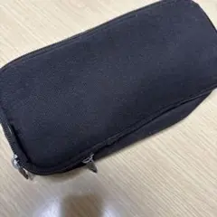 キャンバス製 ブラック ペンケース