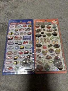 m*e様 ボンボンドロップシール 和柄 お寿司 日本食2枚セット【国内正規品】