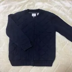 ZARA キッズ ジップアップジャケット ネイビー110cm ニット