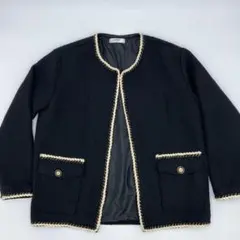 Otte ブラック ノーカラージャケット