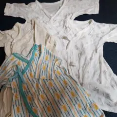 新生児50㎝～60㎝長肌着　赤ちゃん本舗2枚西松屋フェリシモ各1枚まとめ売り４枚