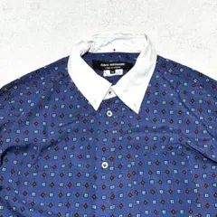 JUNYA WATANABE クレリックシャツ M 総柄 AD2007 日本製のサムネイル