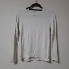 UNIQLO　ヒートテック ストレッチ フリース クルーネック T　白　　M