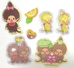 うるちゅるぽっぷシール　モンチッチ　平成はっぴーフォン　正規品　黄色