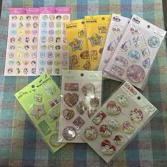 ディズニー　ウォーターシール　ストーンシール　9枚セット　セリア