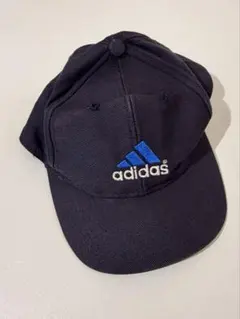 adidas 紺キャップ 青ロゴ