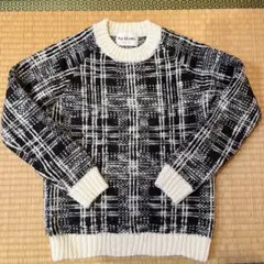 Ray BEAMS チェック柄 ニットセーター