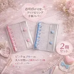 バインダー 2冊セット シール帳 A7 推し活 収納 家計管理 リフィル20枚