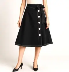 M'sグレイシー　濃紺　フレアスカート 日本製　新品未使用タグ付 楽天市場】ネイビー スカート（ブランドエムズグレイシー）（スカート