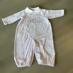 刺繍あり　ピンク ツーウェイ・ドレスオール　ロンパース　女の子　最終価格　美品