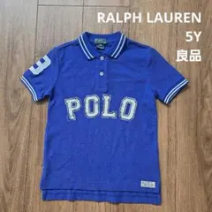【RALPH LAUREN】 半袖 ポロシャツ トップス POLO 青色
