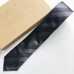 バーバリーロンドン ネクタイ ストライプ柄 グレー