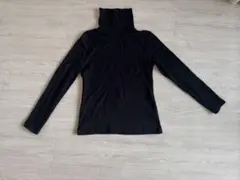 無印　起毛フライス編みタートルネック長袖Ｔシャツ