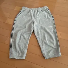 FILA グレー サイドストライプ パンツ S