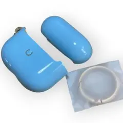 AirPods 3 ケース ブルー リング付 保護カバー 硬質TPU アップル