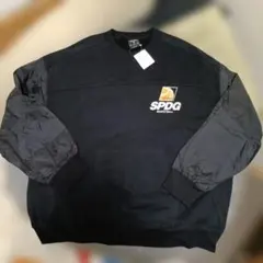 SPALDING SPDG 袖ナイロン 裏起毛スエット