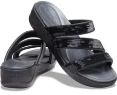 訳あり☆未使用・廃盤レアcrocs クロックス サイプラス ヒールサンダル