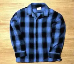 オンブレチェックシャツ オープンカラーシャツGLOVEHOUSE グローブハウス