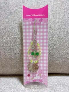 ディズニー　ミニーマウス　クローバー　ストラップ