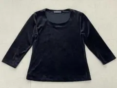 (K11291) インゲボルグ INGEBORG トリアセ混ベロアカットソー