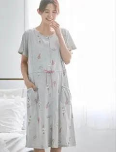 アイスクリーム柄グレーMサイズパジャマ