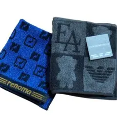 新品EMPORIO ARMANIハンカチタオル＆renomaハンカチタオルセット