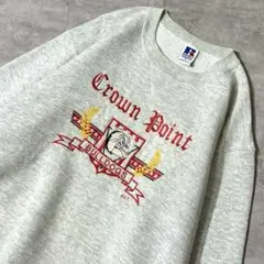ヤ*タ様 90s USA製 RUSSELL ATHLETIC 前V スウェット