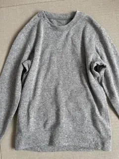 グレー クルーネック トレーナー