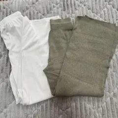 UNIQLO ウォッシャブルニットリブパンツ　GU リブプルオンパンツ　S