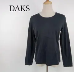 ダックス DAKS 長袖Tシャツ ロンT ブラック系