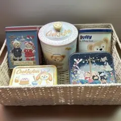 ディズニー クッキーアン ダッフィー 空き缶 5個セット