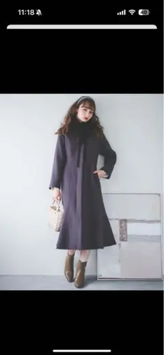 週末限定トランテアン　ソン　ドゥ　モード ファー付きマーメイドコート