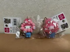 サンリオ　ミャクミャク　立体キーホルダー　マスコット　マイメロ　クリア　パステル