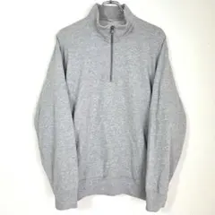 ⭐️良好⭐️ユニクロ スウェット ハーフジップ メンズ オーバーサイズ 無地