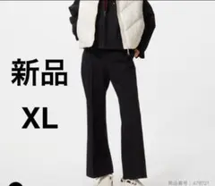 新品　ユニクロ　スマートフレアパンツ　ブラック　黒　XLサイズ