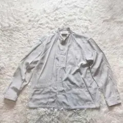 ✨良品✨steven alan BOLD FIT シャツ S グレー リネン混のサムネイル