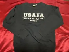 AVIREX アヴィレックス USAFA スウェット トレーナー　ブラック M