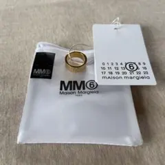 25SS新品 メゾン マルジェラ MM6 カレンダーロゴ リング 指輪 ゴールドのサムネイル